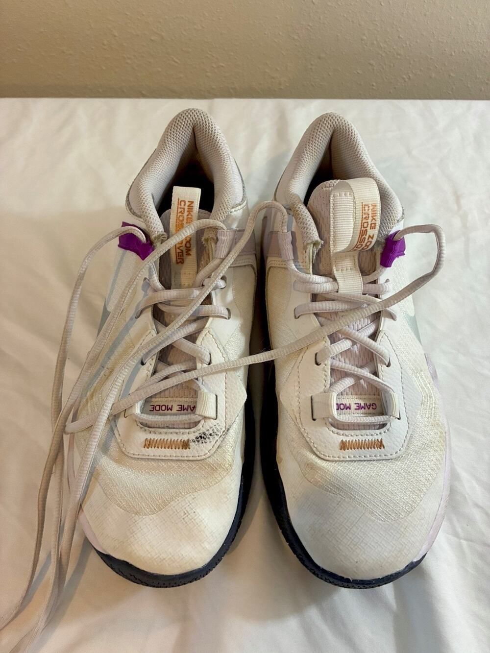 Nike Zoom Crossover Sneakers with Purple Accents- 6Y